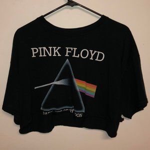 Impact Pink Floyd Dark Side of The Moon Crop Top